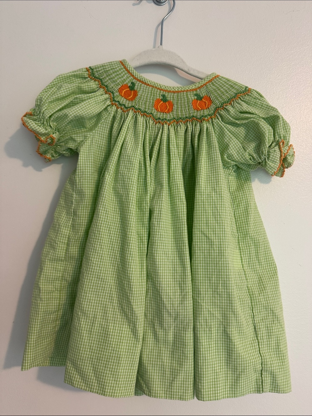 Petit Bebe Smocked Pumpkin Dress